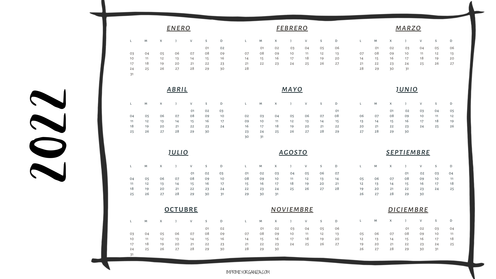 Calendarios anuales