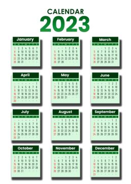 Simple calendar deep green kalender calendar kalender png and vector with transparent background for free download