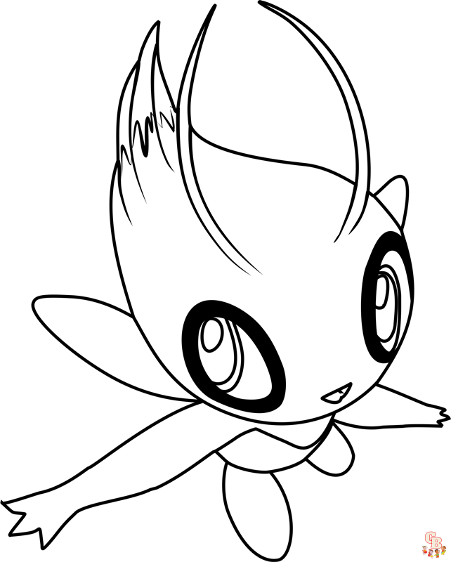 Colorea tu camino a la diversiãn con celebi coloring pages gratis y fãcil