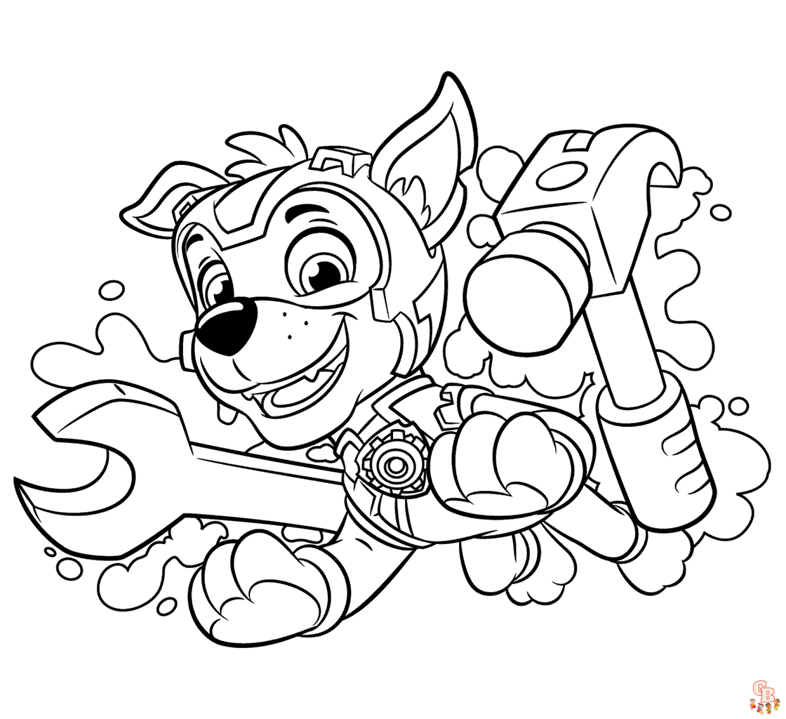 Mighty pups coloring pages hojas imprimibles y gratis para niãos