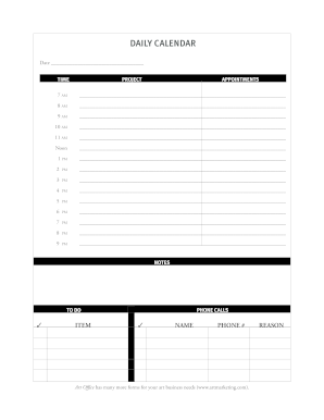 Printable free monthly calendar template forms