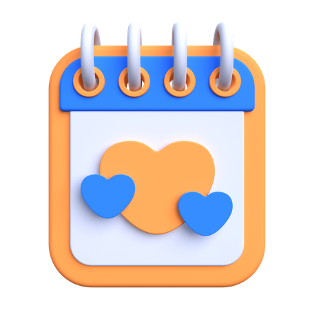 Love day d icon download in png obj or blend format