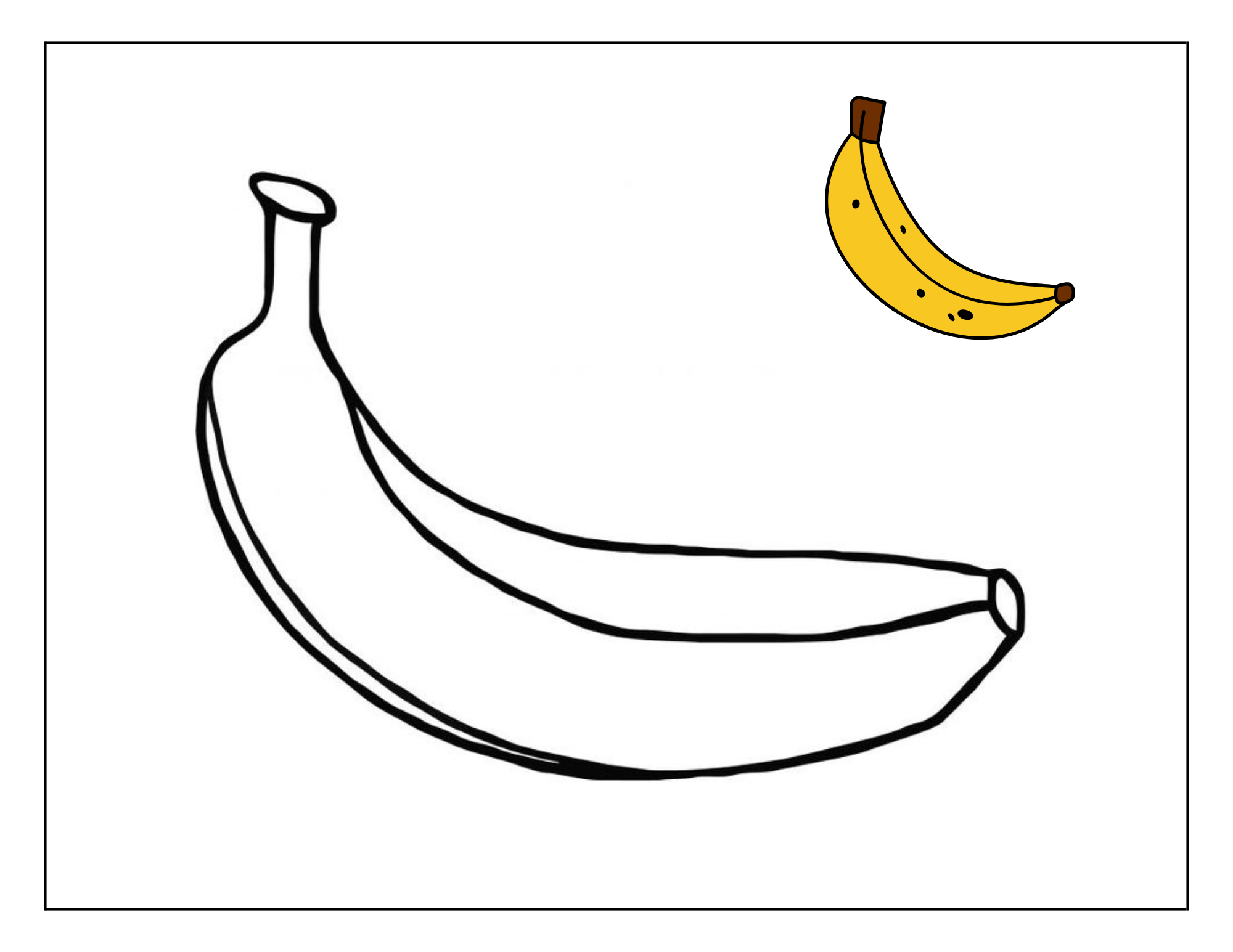 Fruit coloring pages for toddlers