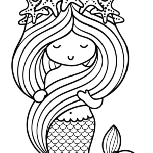 Mermaid coloring pages printable for free download