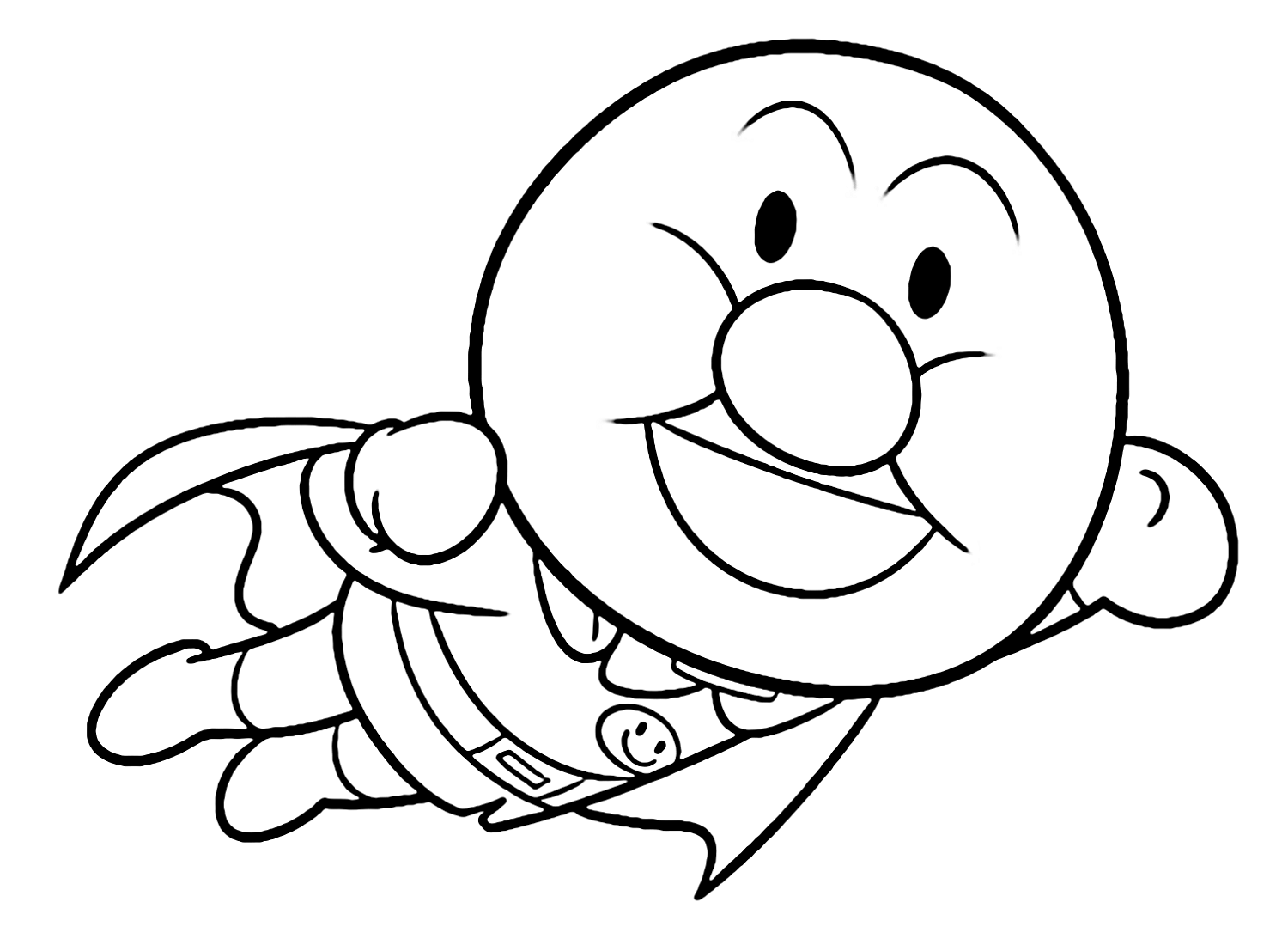 Anpanman coloring pages printable for free download