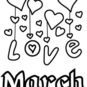 March coloring pages printable for free download