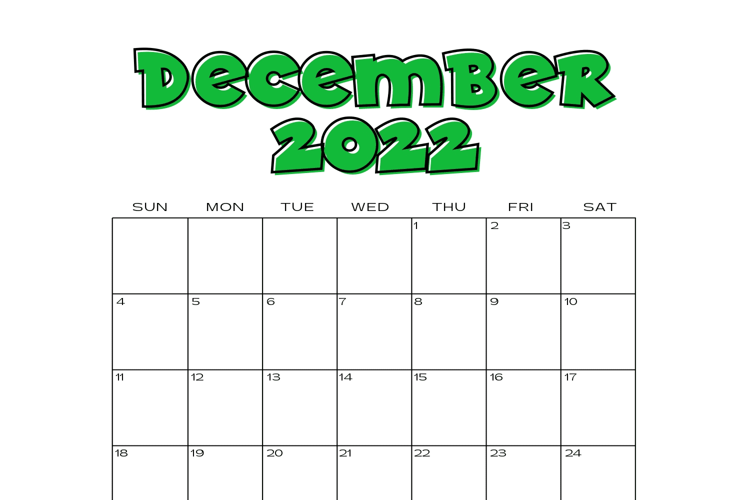 Splendid printable december calendar designs