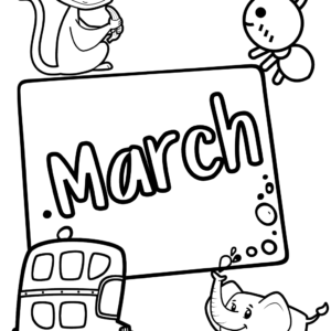 March coloring pages printable for free download