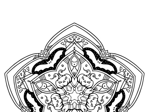 Pages de coloriage halloween mandala tãlãchargement numãrique