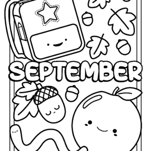 September coloring pages printable for free download