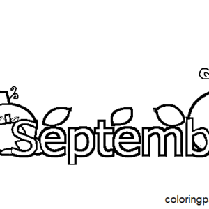 September coloring pages printable for free download