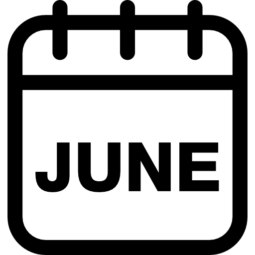 Pãgina mensal do calendãrio de junho