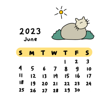 Calendar june png vector psd and clipart with transparent background for free download