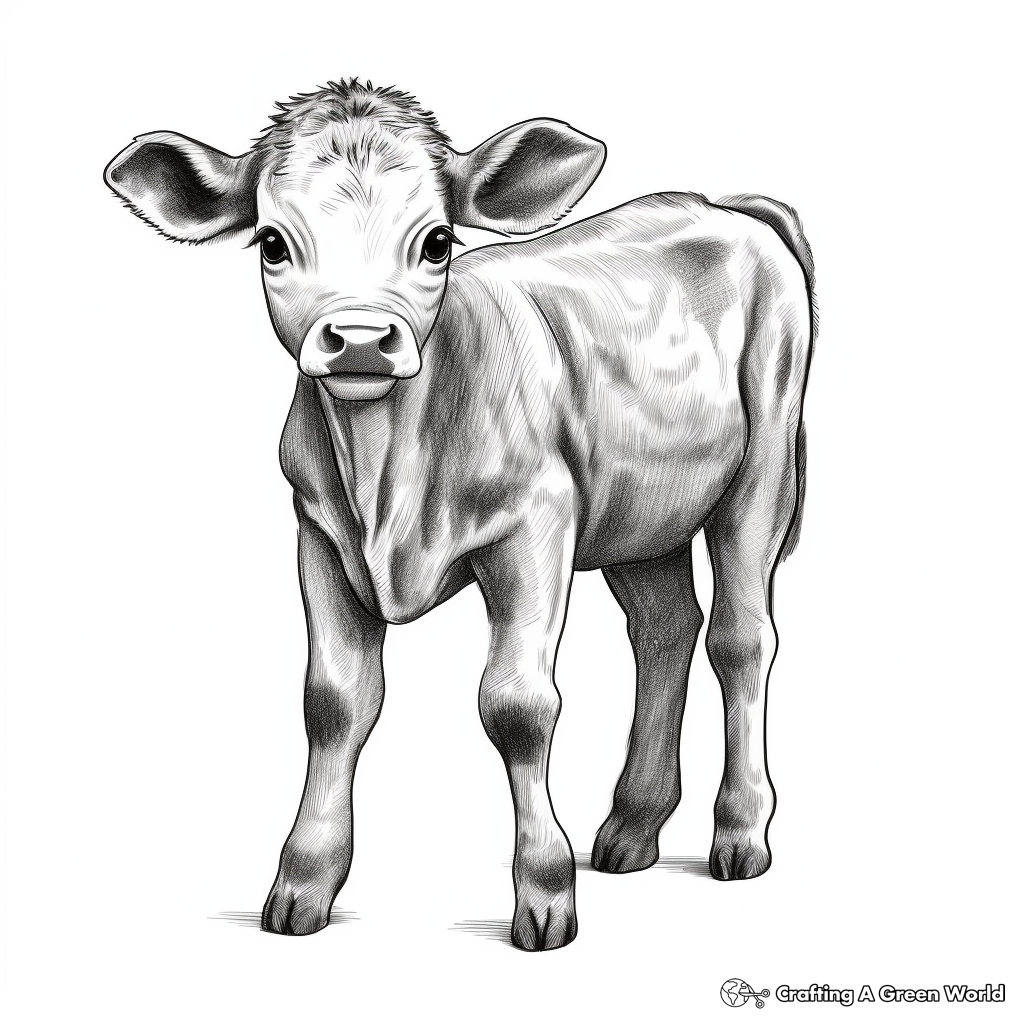 Cow coloring pages