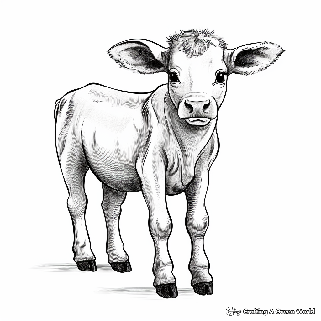 Cow coloring pages