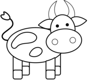 Cows coloring pages free coloring pages