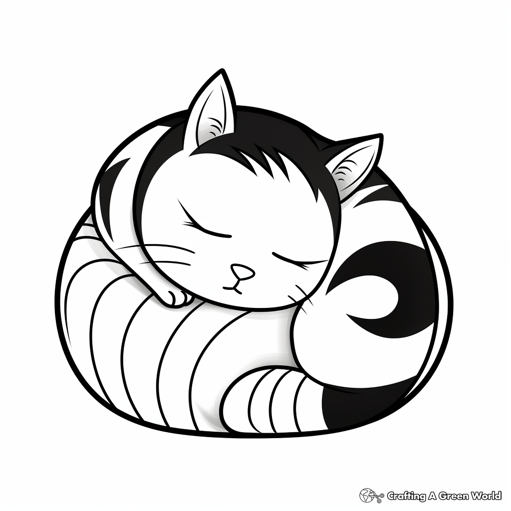 Calico cat coloring pages