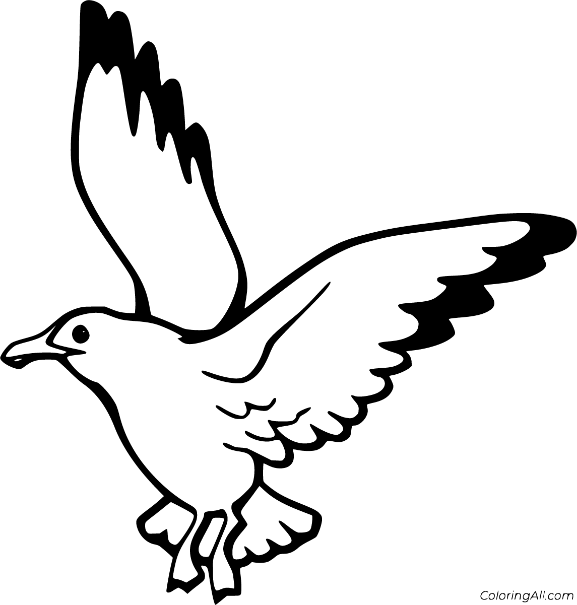 Seagull coloring pages