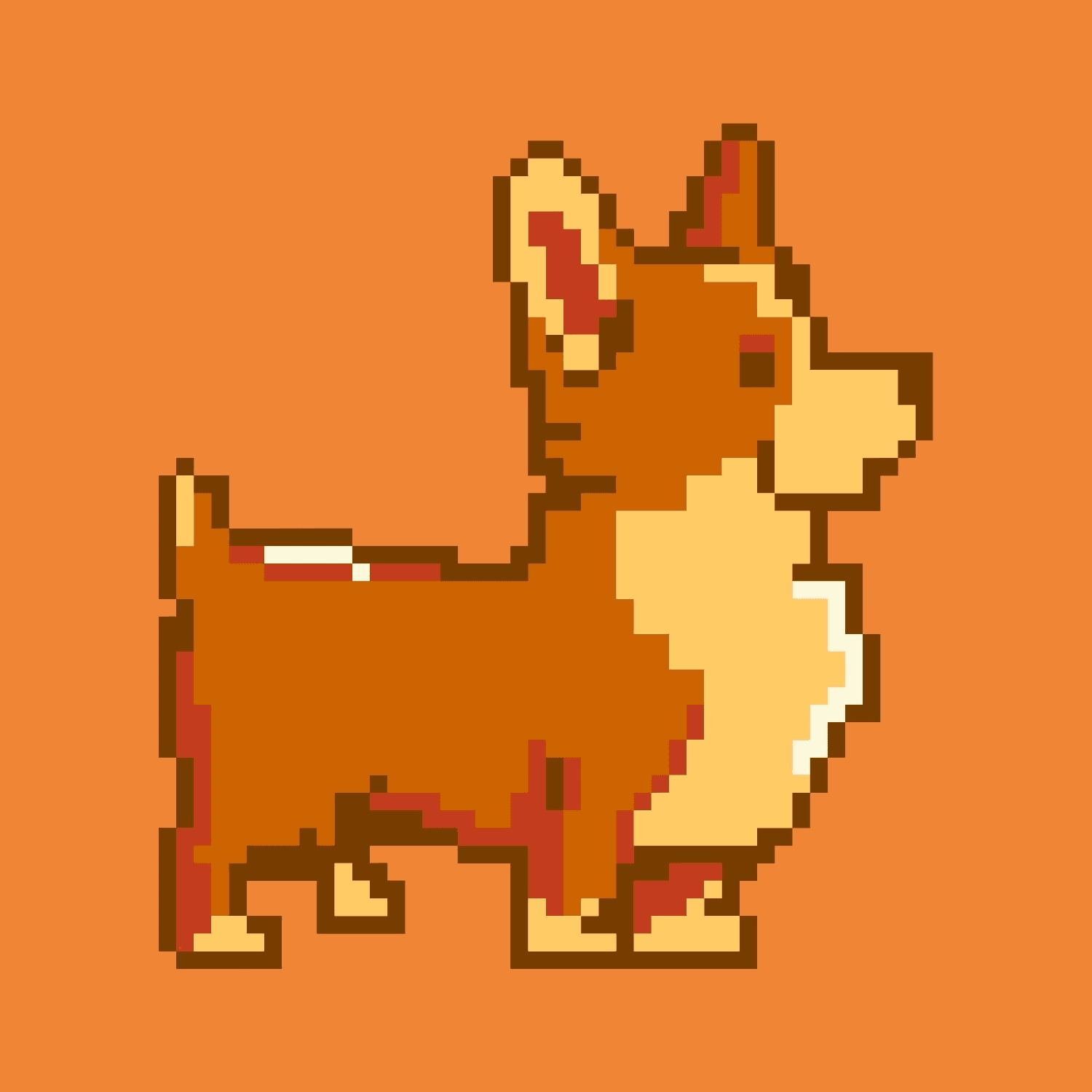 Pixelated corgi airdrop