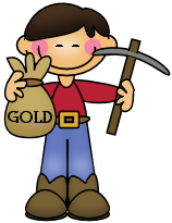 California gold rush clipart