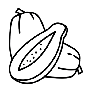 Papaya coloring pages printable for free download