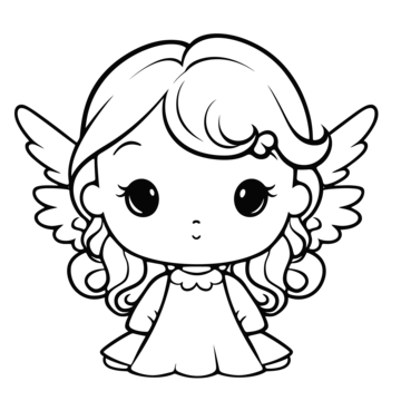 Angel outline png transparent images free download vector files