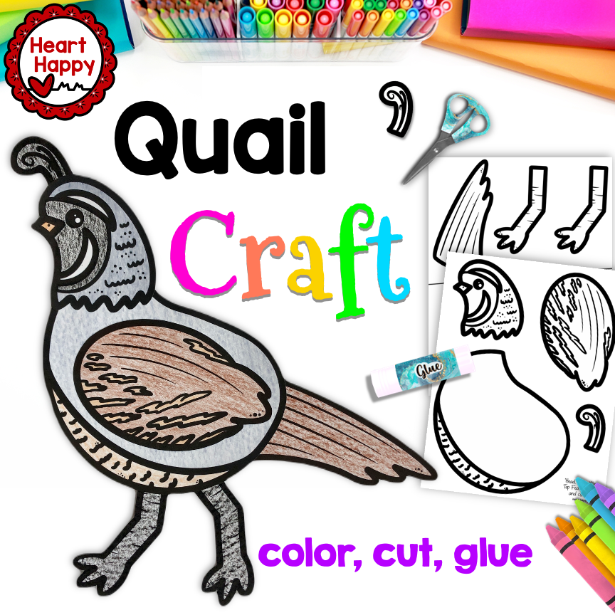 Quail craft letter q craft california state symbols made by teachers