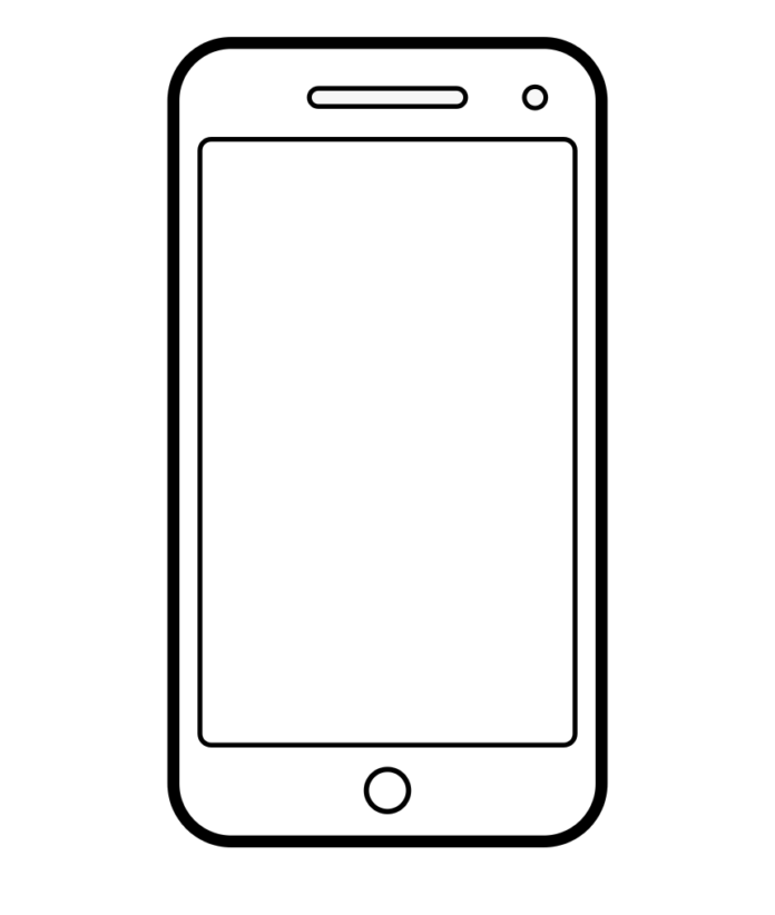 Touch phone coloring book to print and online