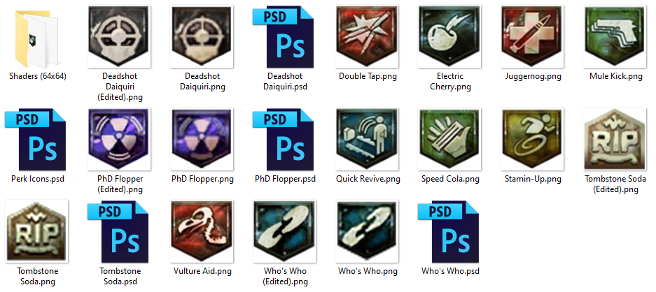 Black ops ii perk icons