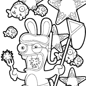 Raving rabbids coloring pages printable for free download