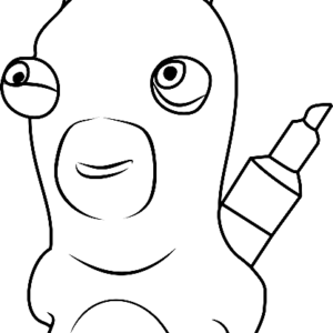 Raving rabbids coloring pages printable for free download