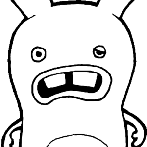 Raving rabbids coloring pages printable for free download