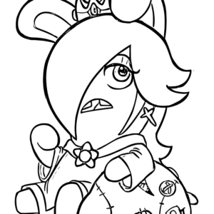 Raving rabbids coloring pages printable for free download