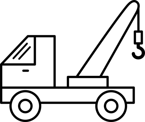 Tow truck coloring page free printable coloring pages