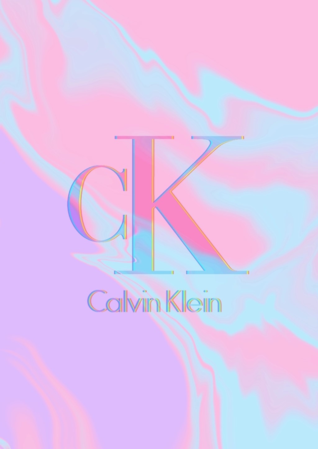 Calvin klein glitch poster von tony muhonen