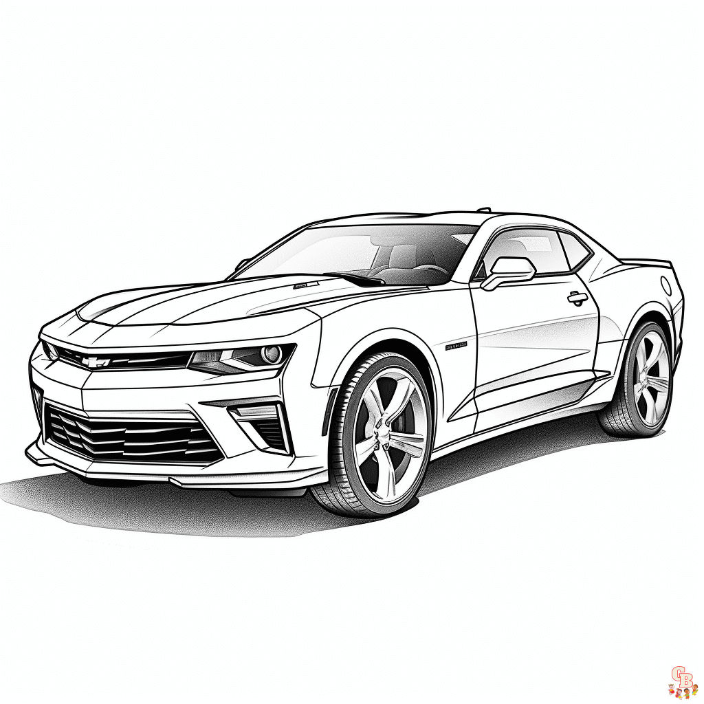 Printable camaro coloring pages free for kids and adults