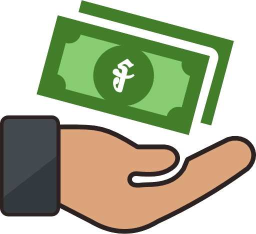 Money notes receiving cambodian riel color icon png and svg vector free download