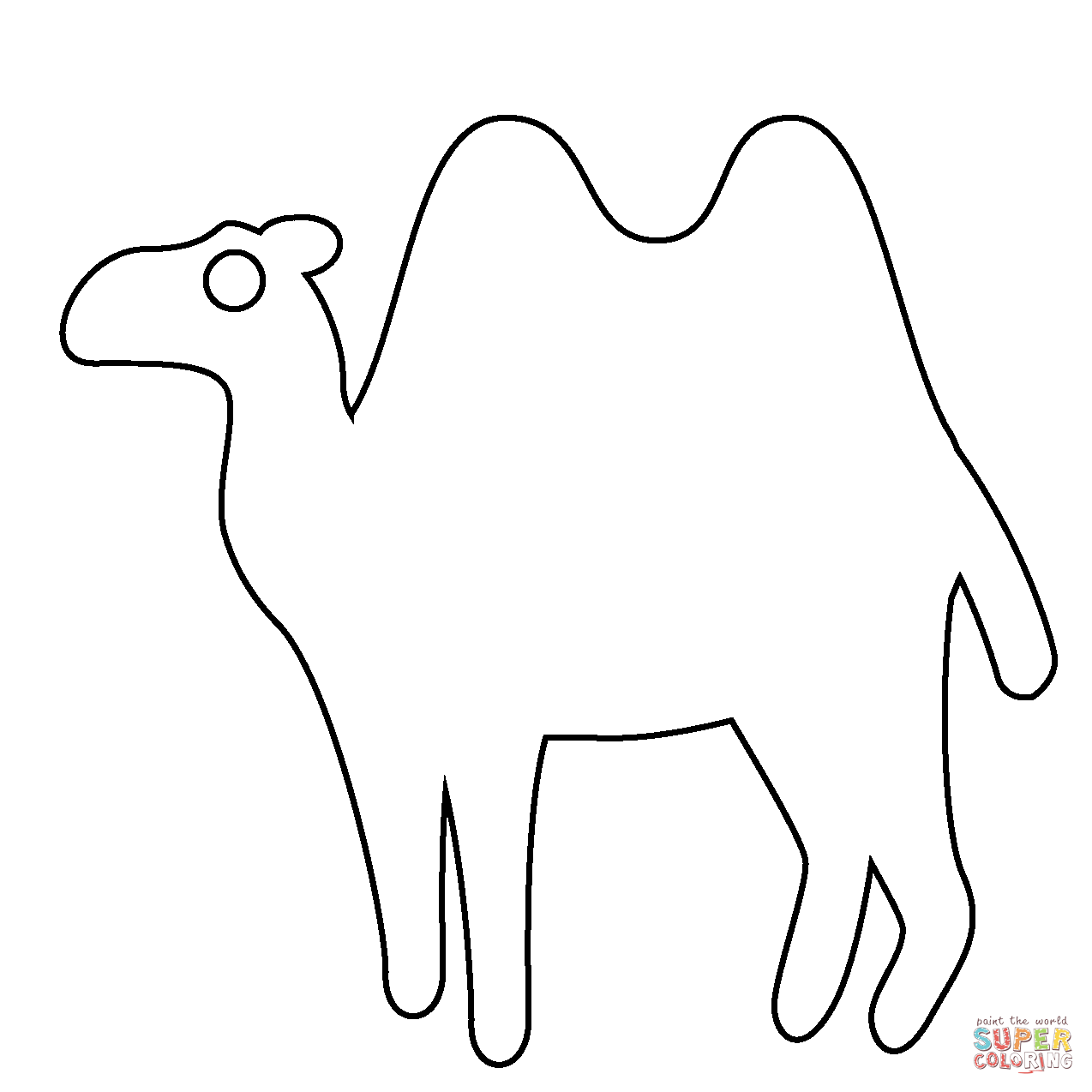 Two hump camel emoji coloring page free printable coloring pages