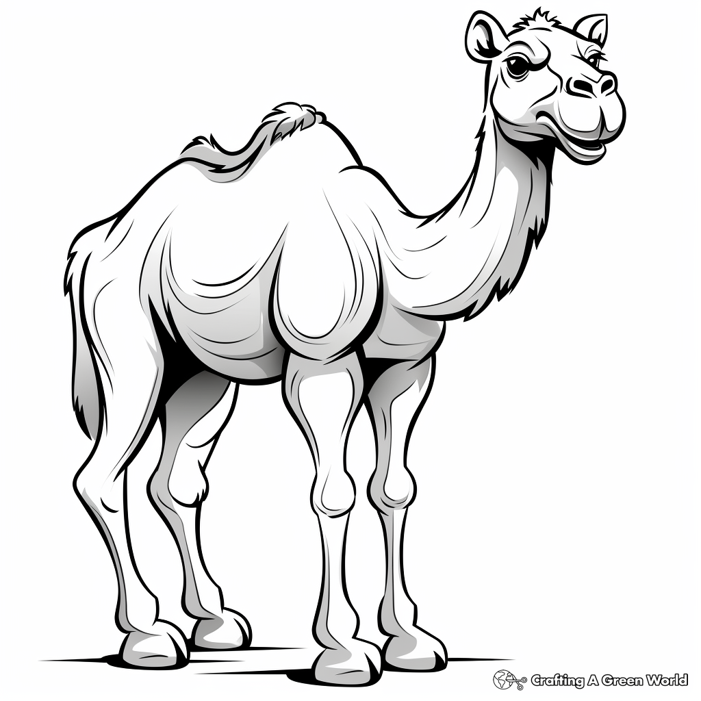 Camel coloring pages