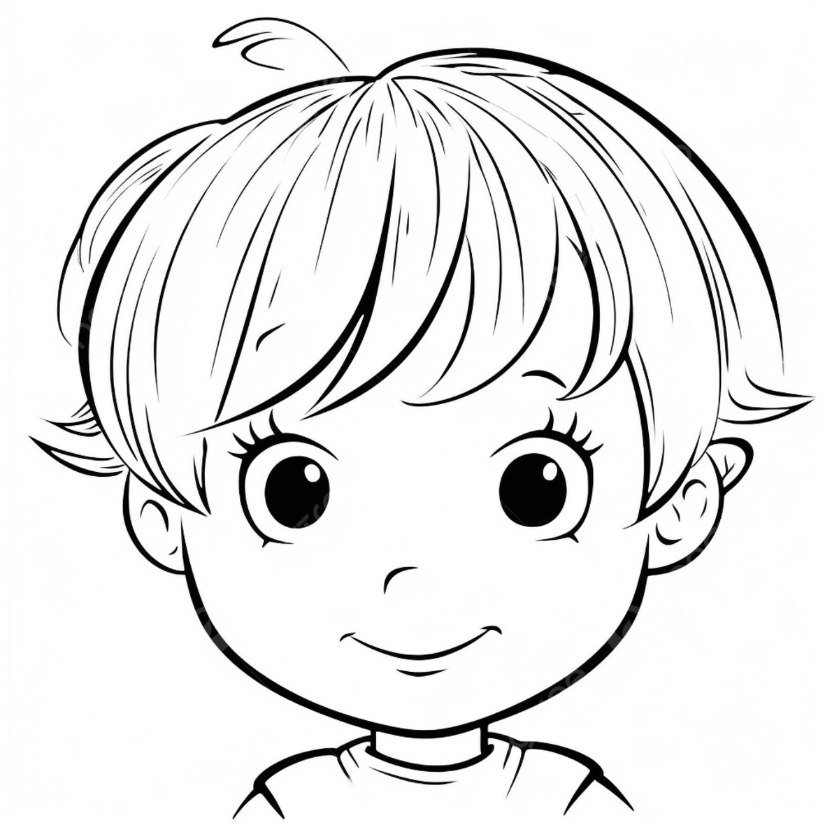 Boy coloring pages cute little face face drawing ring drawing color drawing png transparent image and clipart for free download