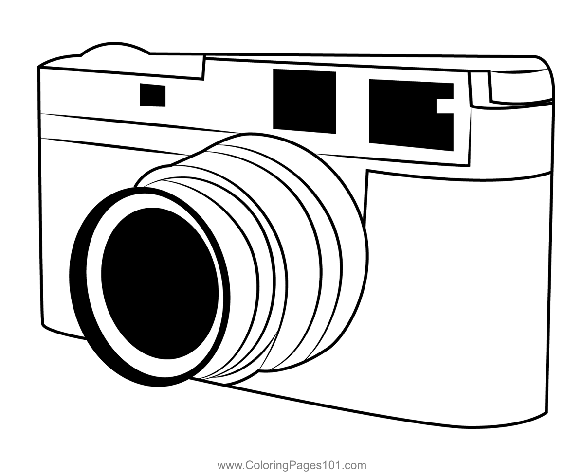 Leica camera coloring page for kids