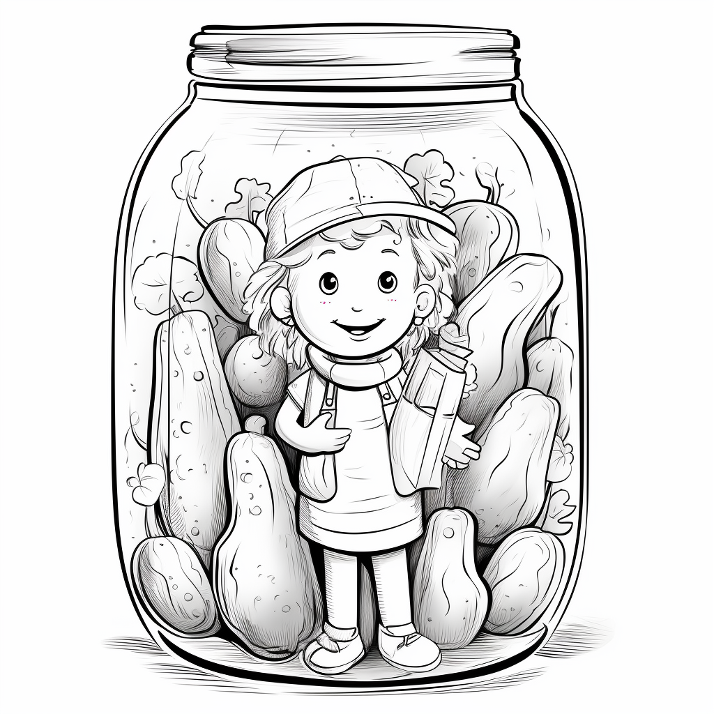 Pickle coloring page