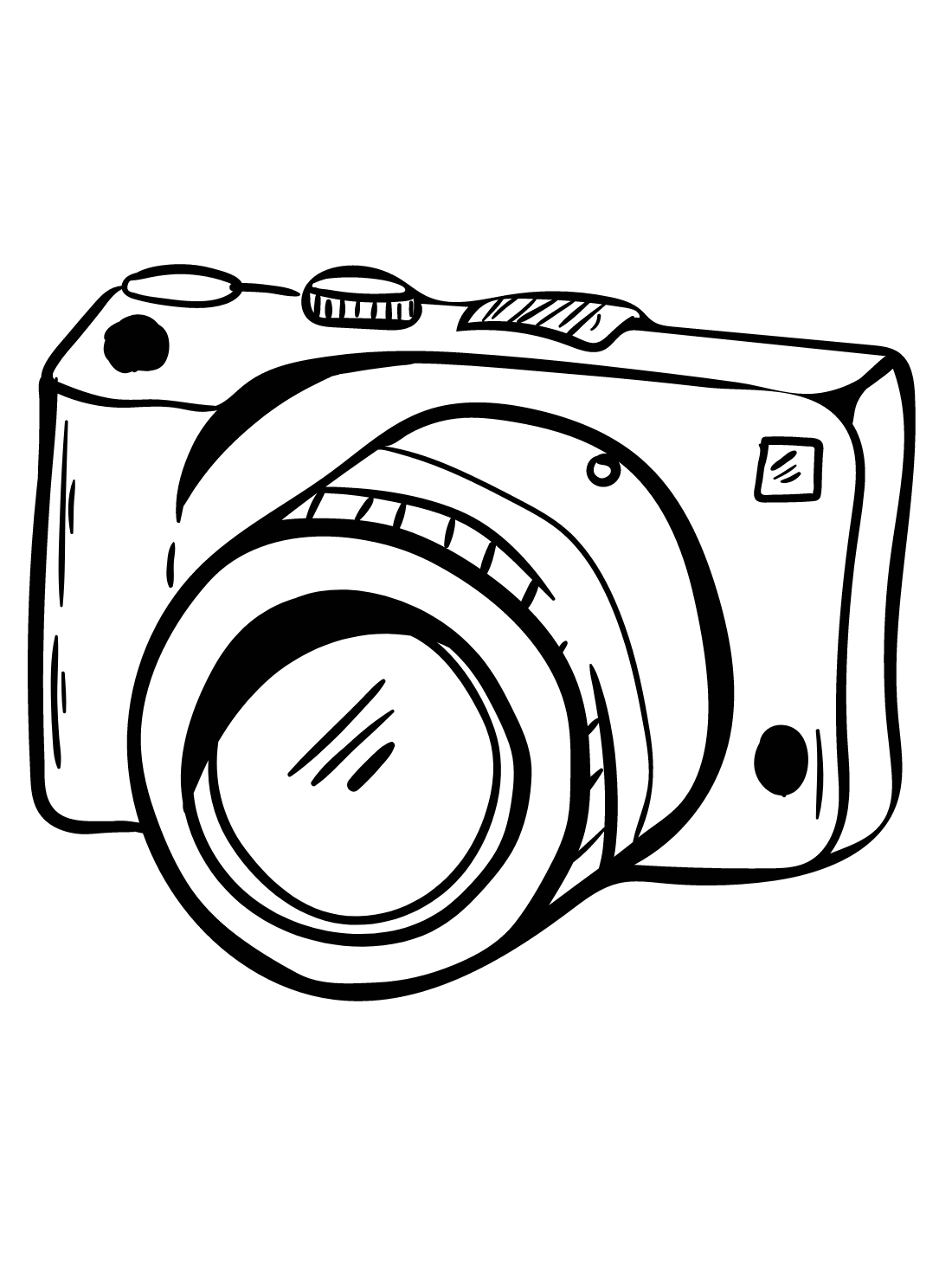 Camera coloring pages free online for kids