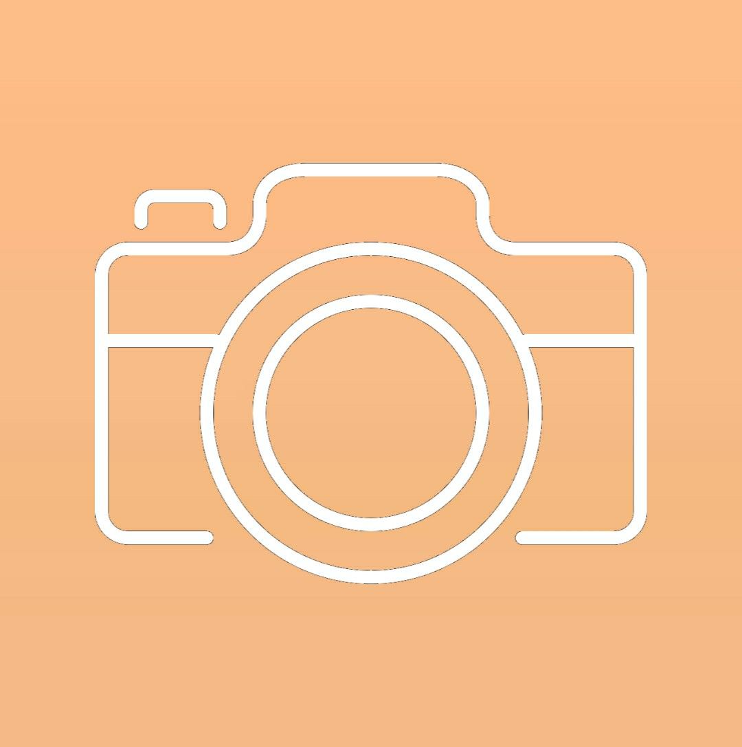 Camera app icon peach app app icon design ios app icon design