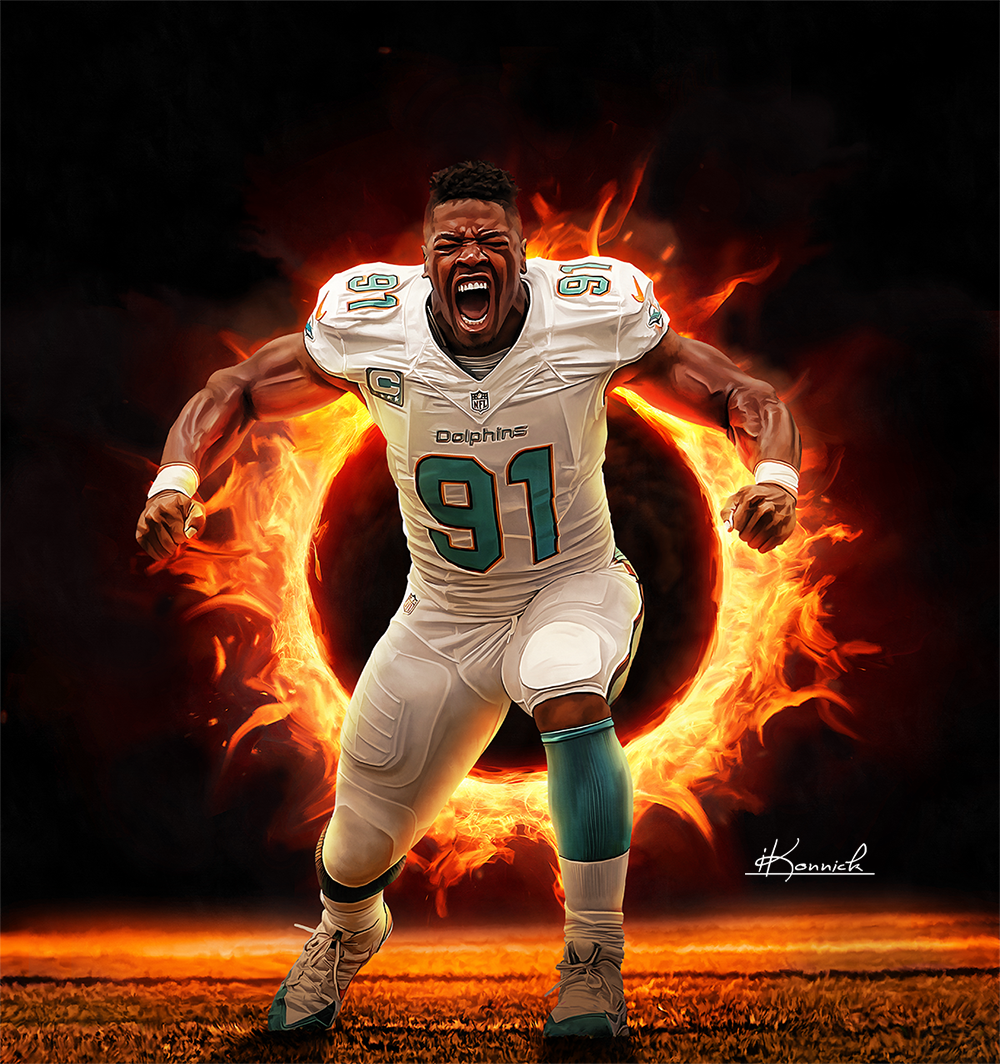 Cam wake digital painting on