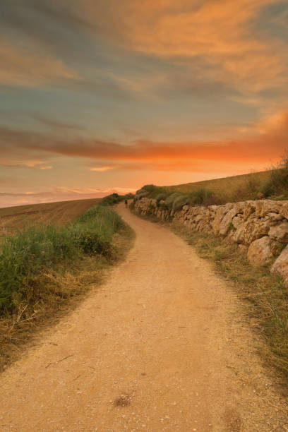 Camino de santiago postela stock photos pictures royalty