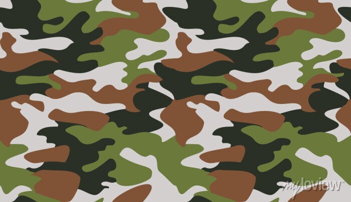 Camouflage pattern background seamless clothing Vector Image