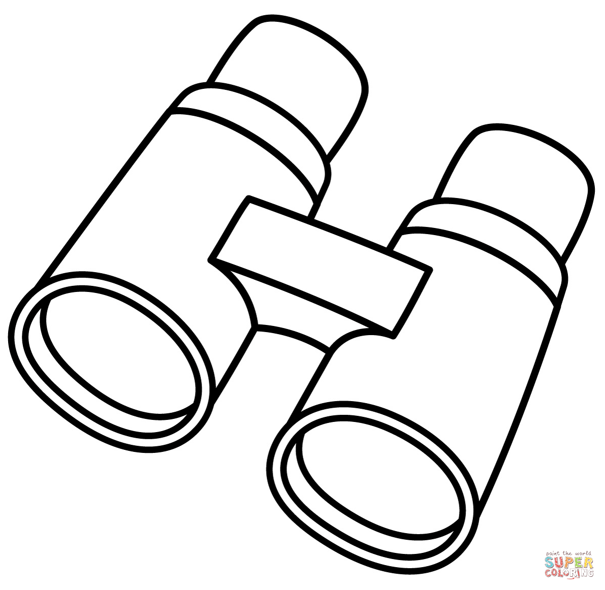 Binoculars coloring page free printable coloring pages