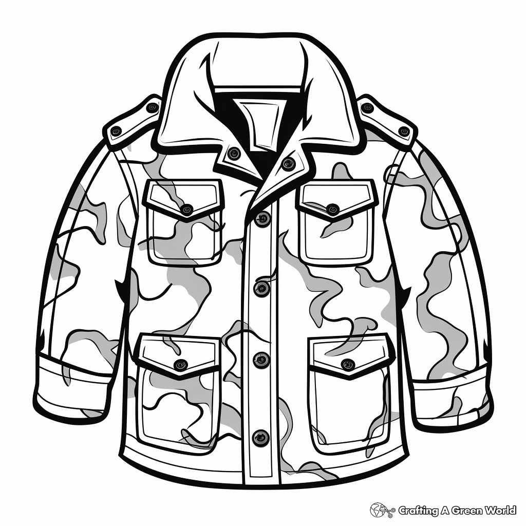 Jacket coloring pages