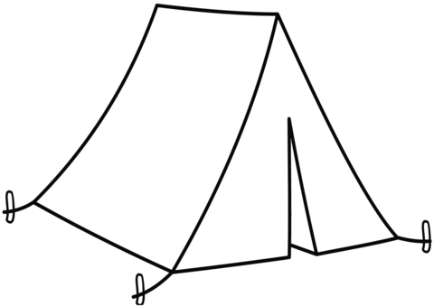 Camping tent coloring page free printable coloring pages